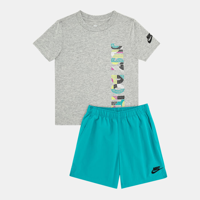 Nike Kids' Sportswear T-Shirt and Shorts Set Multi-Color image number 0