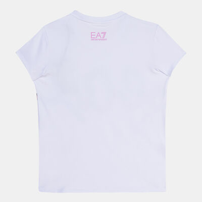 EA7 Emporio Armani Kids' Logo Series T-Shirt White