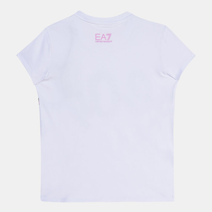 EA7 Emporio Armani Kids' Logo Series T-Shirt White EA7 Emporio Armani Kids' Logo Series T-Shirt White image number 1