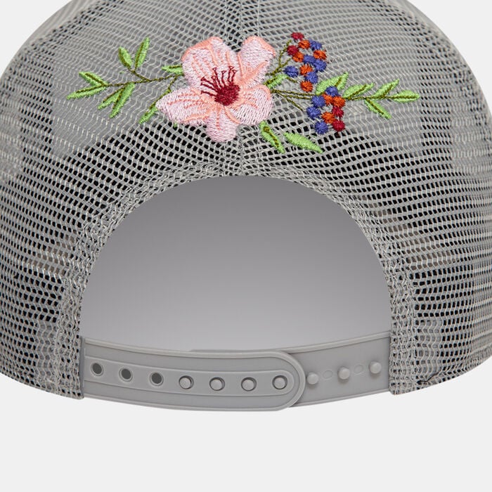 New Era Men's NBA Brooklyn Nets Flower 9FORTY Trucker Cap Grey New Era Men's NBA Brooklyn Nets Flower 9FORTY Trucker Cap Grey image number 1