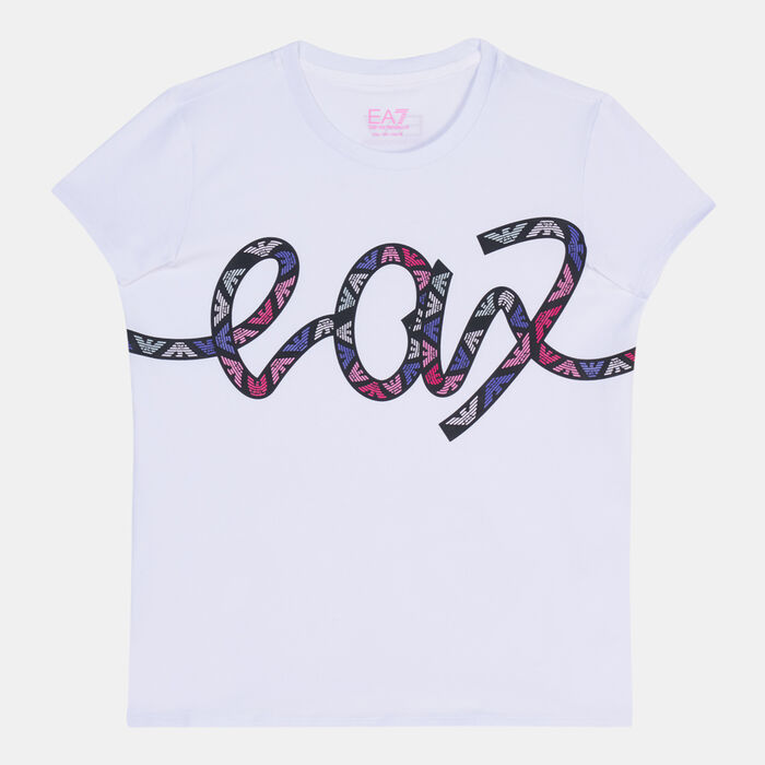 EA7 Emporio Armani Kids' Logo Series T-Shirt White image number 0