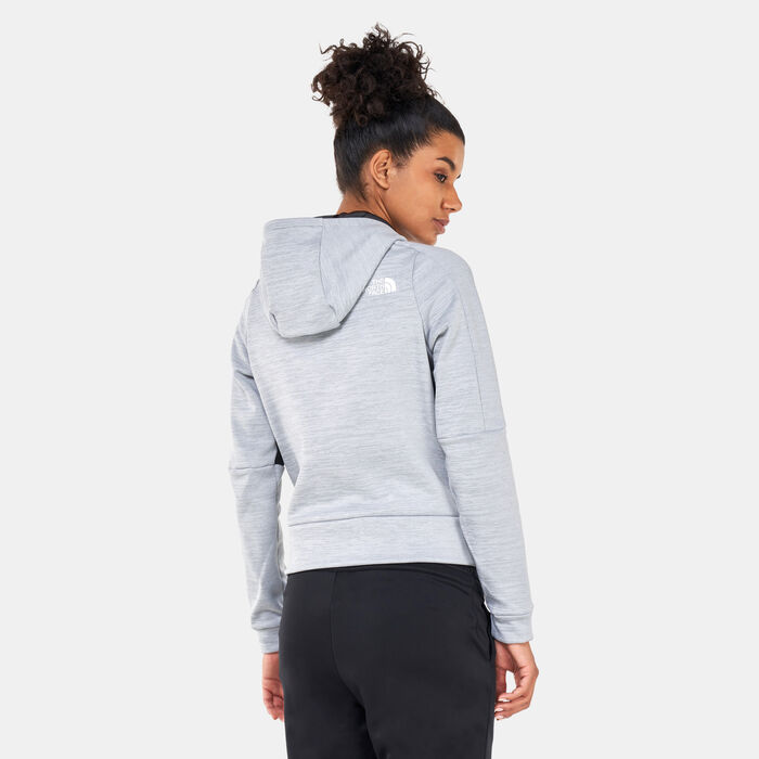 The North Face Women's Mountain Athletics Full Zip Fleece Jacket Grey image number 1
