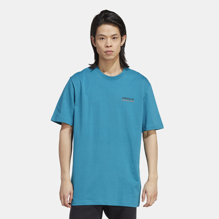 adidas Originals Men's Adventure Mountain Back T-Shirt Blue adidas Originals Men's Adventure Mountain Back T-Shirt Blue image number 0
