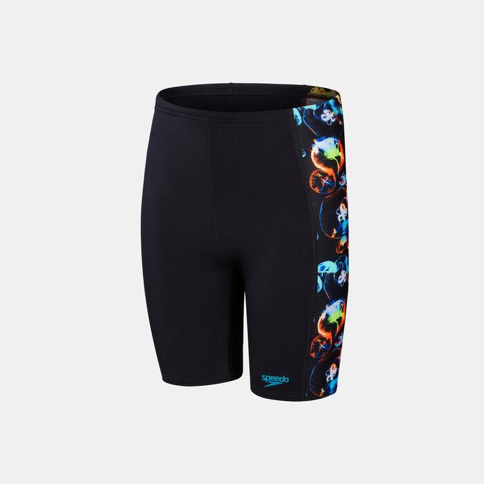 Speedo Kids' Digital Panel Swimming Jammers Black image number 0