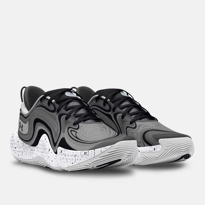 Under Armour Spawn 6 Basketball Shoes Grey image number 2