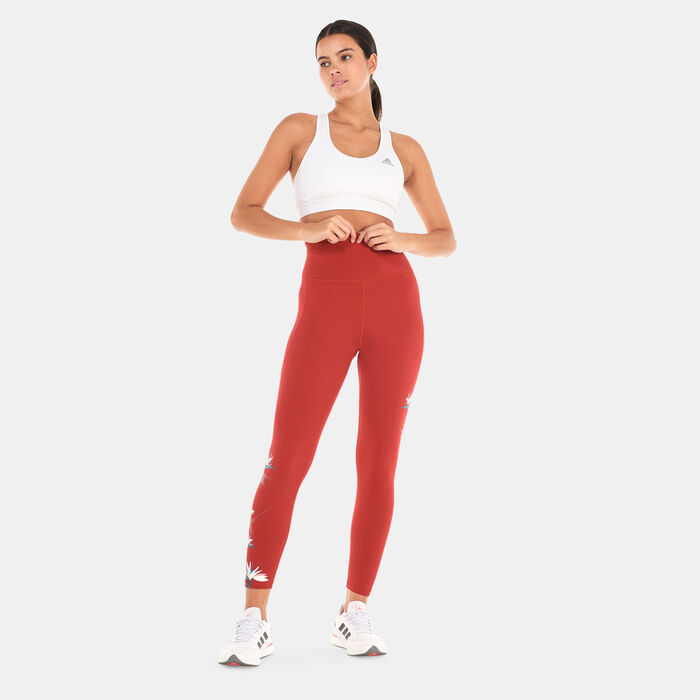 adidas Women's Thebe Magugu Studio 7/8 Leggings Red adidas Women's Thebe Magugu Studio 7/8 Leggings Red image number 2