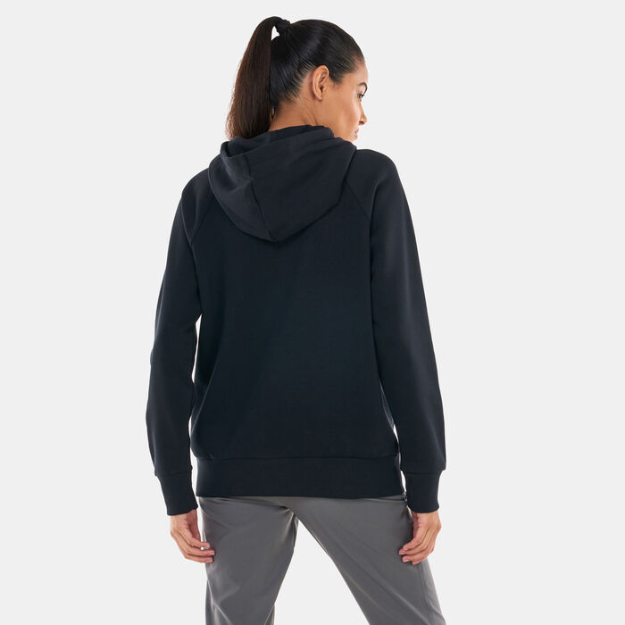 Under Armour Women's UA Rival Fleece Big Logo Hoodie Black image number 1