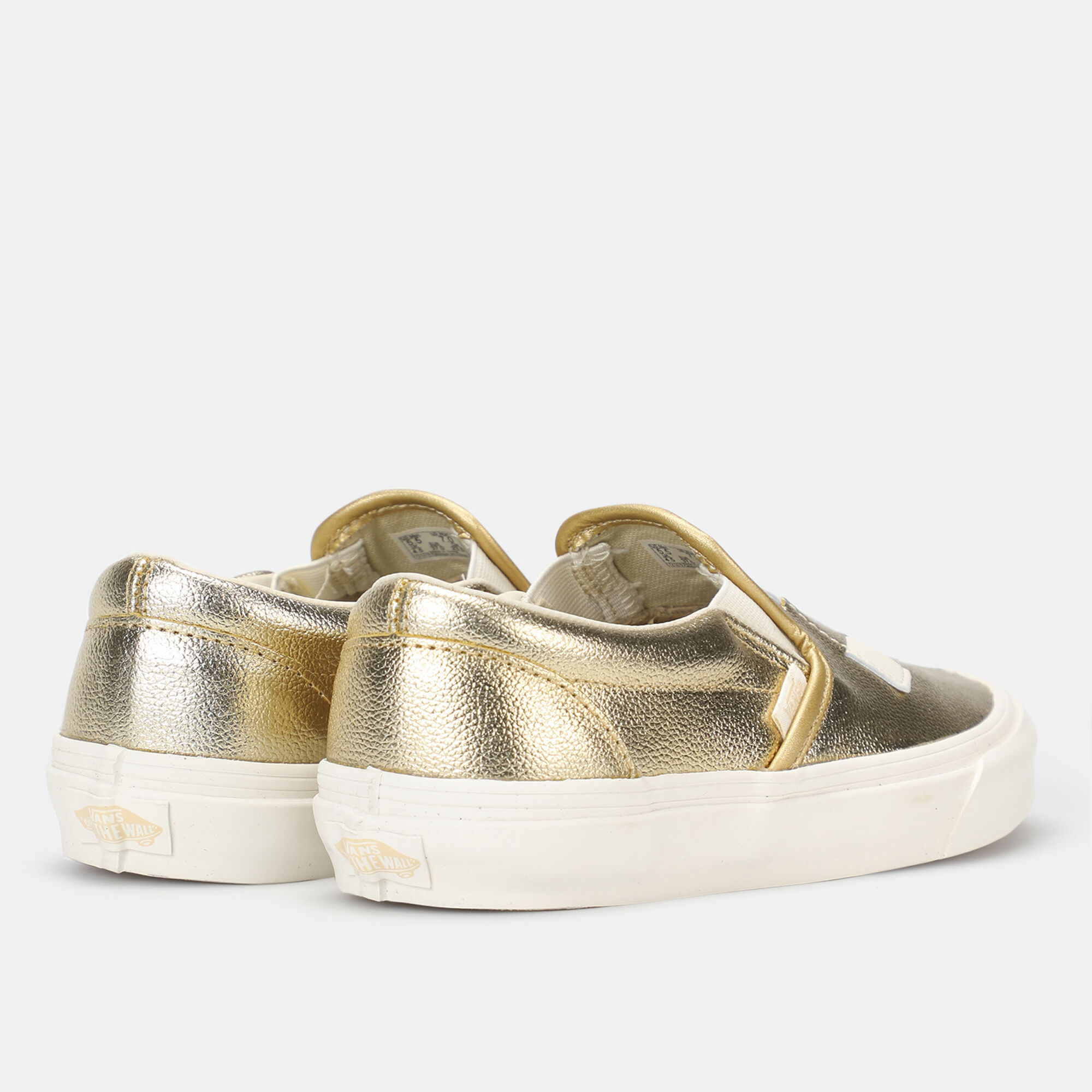 Classic Brushed Gold Slip On Unisex Shoe