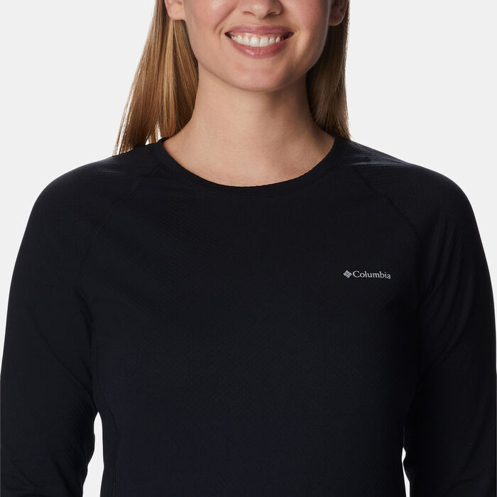 Columbia Women's Omni-Heat Infinity Knit T-Shirt Blue Columbia Women's Omni-Heat Infinity Knit T-Shirt Blue image number 3