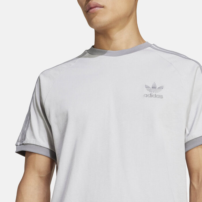 adidas Originals Men's Adicolor Classics 3-Stripes T-Shirt Grey image number 4