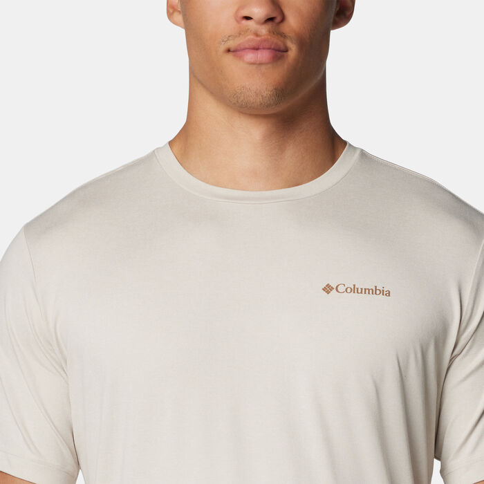 Columbia Men's Kwick Hike Graphic T-Shirt Beige Columbia Men's Kwick Hike Graphic T-Shirt Beige image number 3