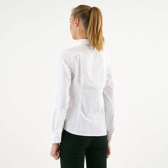 Columbia Women's Silver Ridge 2.0 Long Sleeve Shirt White Columbia Women's Silver Ridge 2.0 Long Sleeve Shirt White image number 1