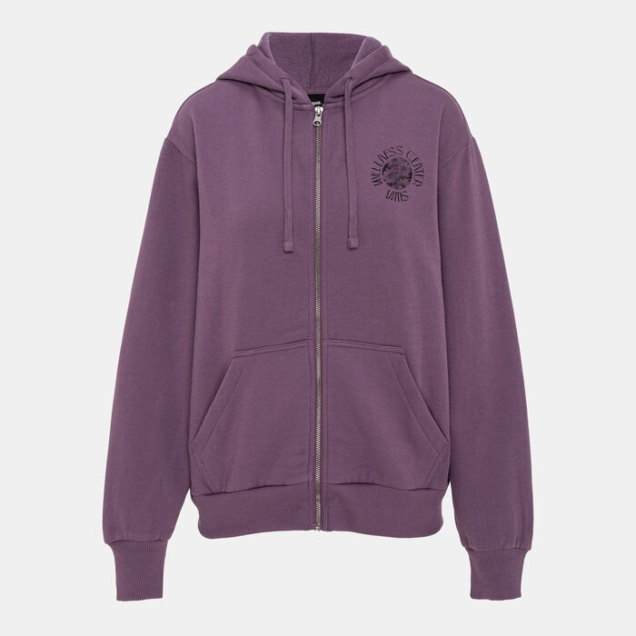 Vans Women's Wellness Full-Zip Hoodie Purple image number 0