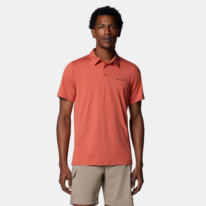 Columbia Men's Tech Trail™ Polo T-Shirt Red Columbia Men's Tech Trail™ Polo T-Shirt Red image number 0