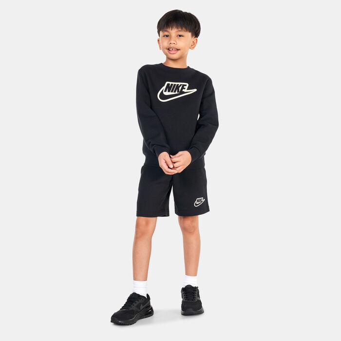 Nike Kids' Sportswear Club+ Crewneck Create Sweatshirt Black image number 2