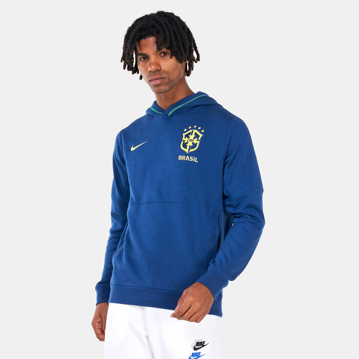 Nike Men's CBF Travel Fleece Hoodie Blue Nike Men's CBF Travel Fleece Hoodie Blue image number 0