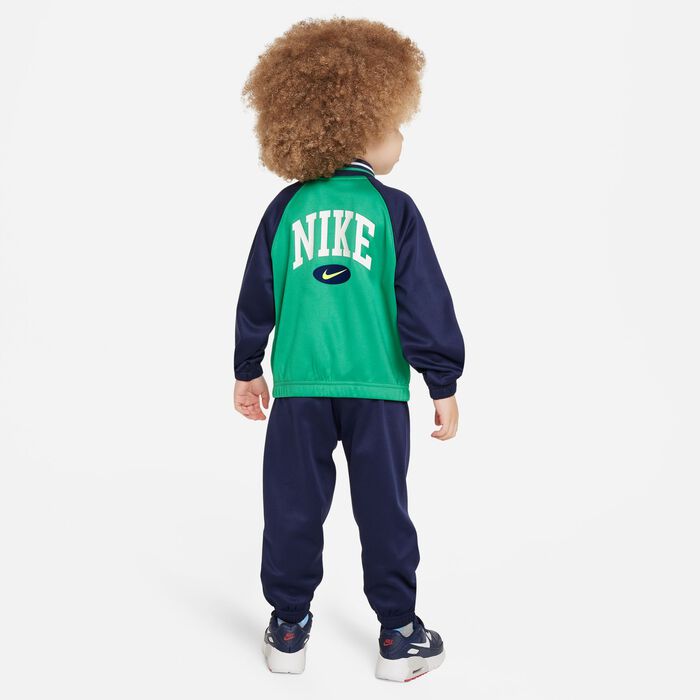 Shop Nike Kids' Sportswear Next Gen Dri-FIT Tricot Set Green