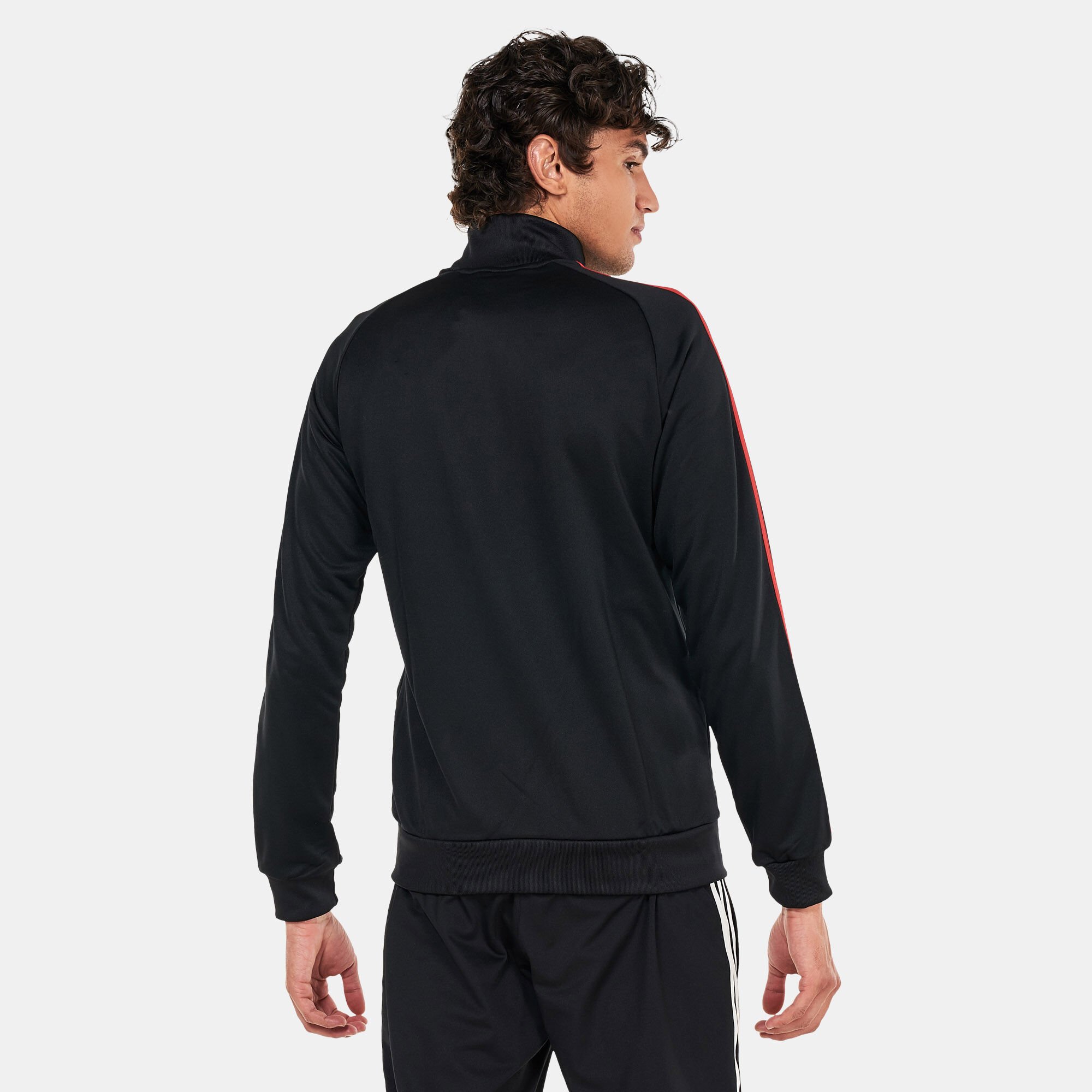 Adidas hotsell striped jacket