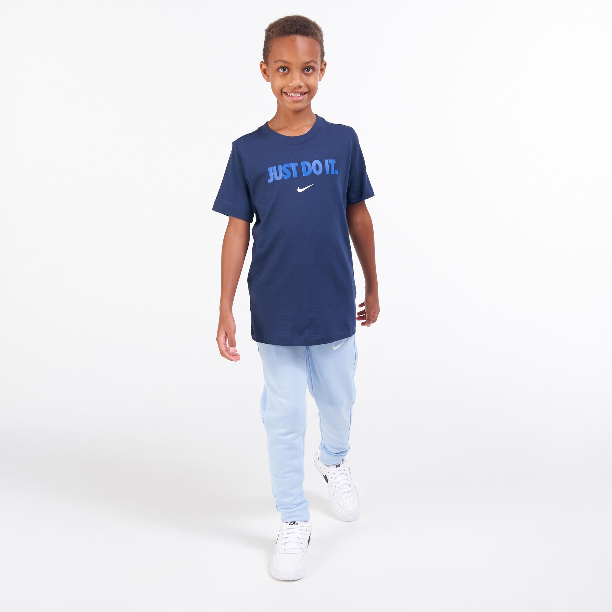 Kids Sportswear Just Do It T Shirt Blue Nike in KSA SSS