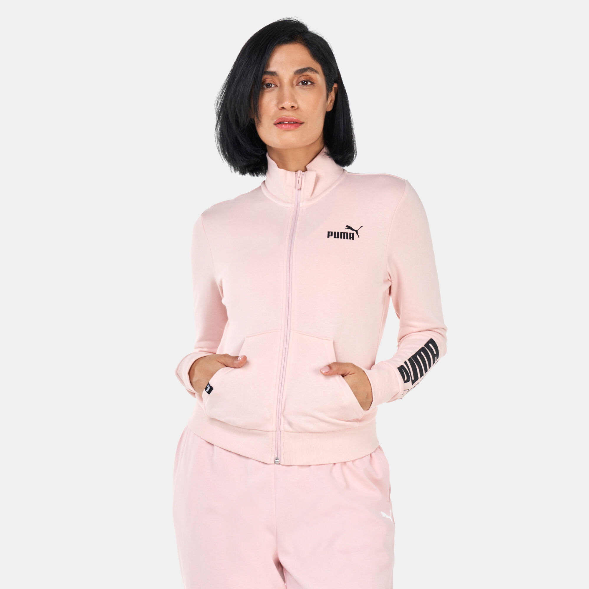 Pink puma jacket online