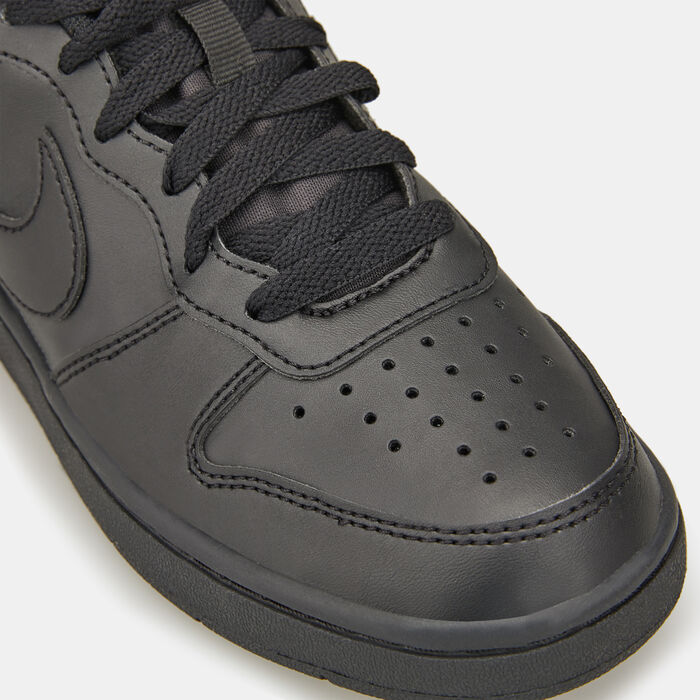 Nike Kids' Court Borough Low Recraft Shoes Black Nike Kids' Court Borough Low Recraft Shoes Black image number 4