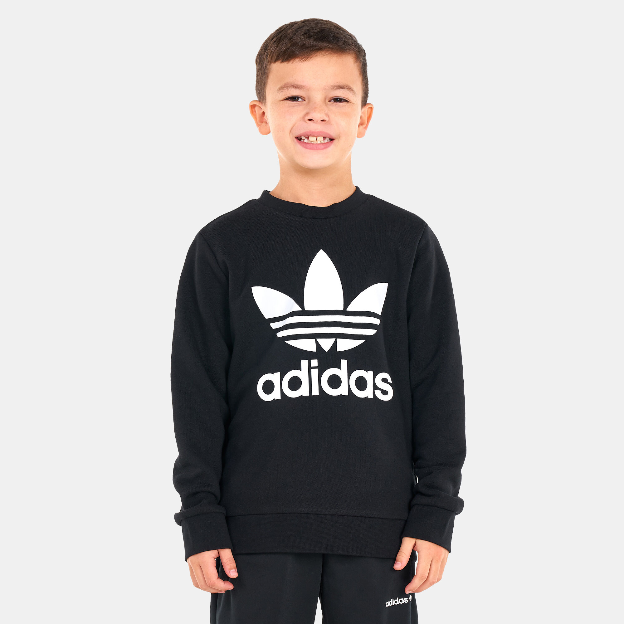Mens adidas trefoil crew sweatshirt sale