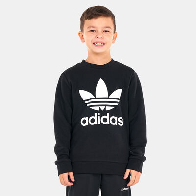 adidas Originals Kids' Trefoil Crew Sweatshirt Black