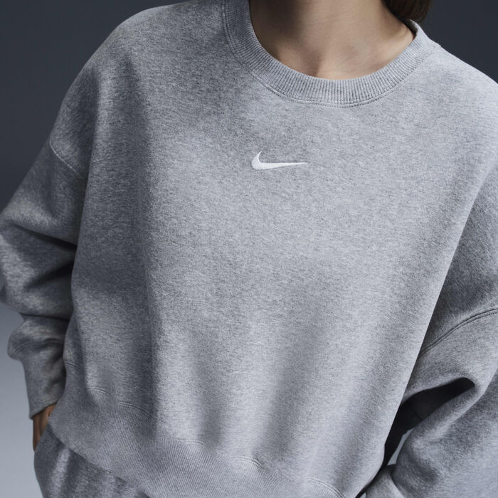 Nike Women's Sportswear Phoenix Fleece Sweatshirt Grey Nike Women's Sportswear Phoenix Fleece Sweatshirt Grey image number 2