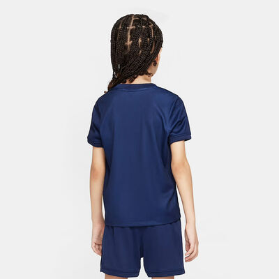 Nike Kids' Paris Saint-Germain 25/26 Home Replica 3-Piece Football Kit Blue