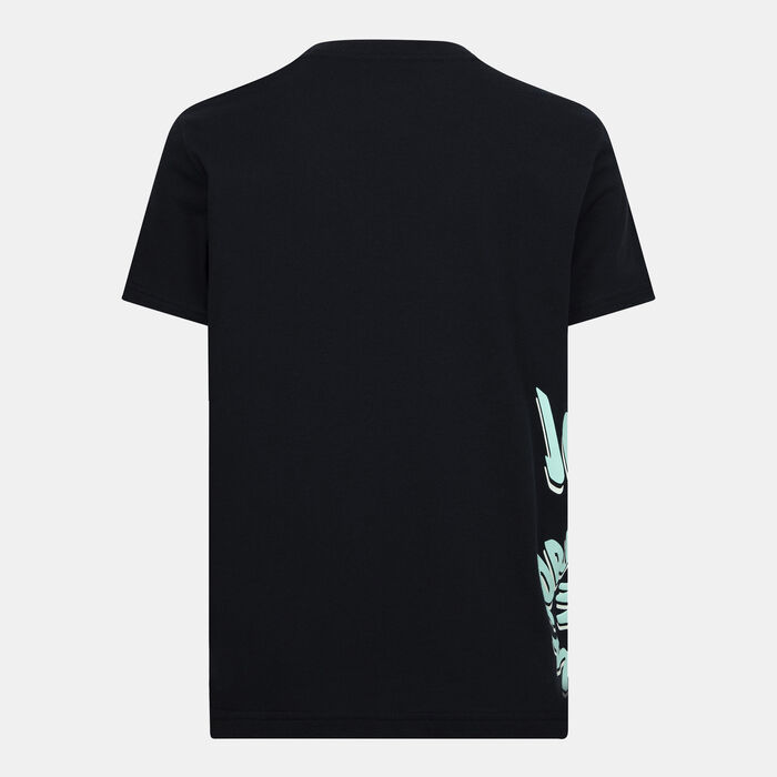 Nike Kids' Warped Galaxy Graphic T-Shirt Black image number 1