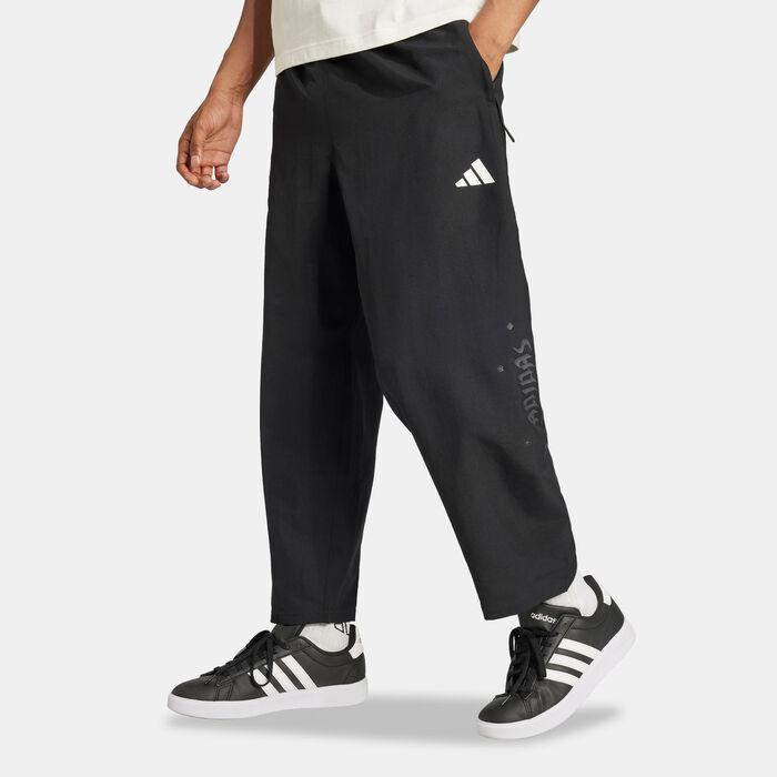 adidas Men's Bloom Sky Print Track Pants Black image number 0