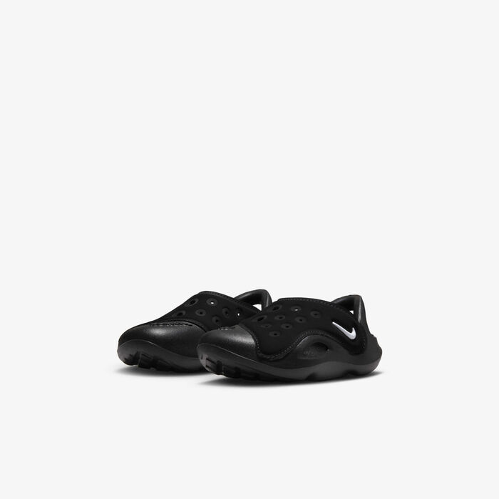 Nike Kids' Aqua Swoosh Sandals Black Nike Kids' Aqua Swoosh Sandals Black image number 4