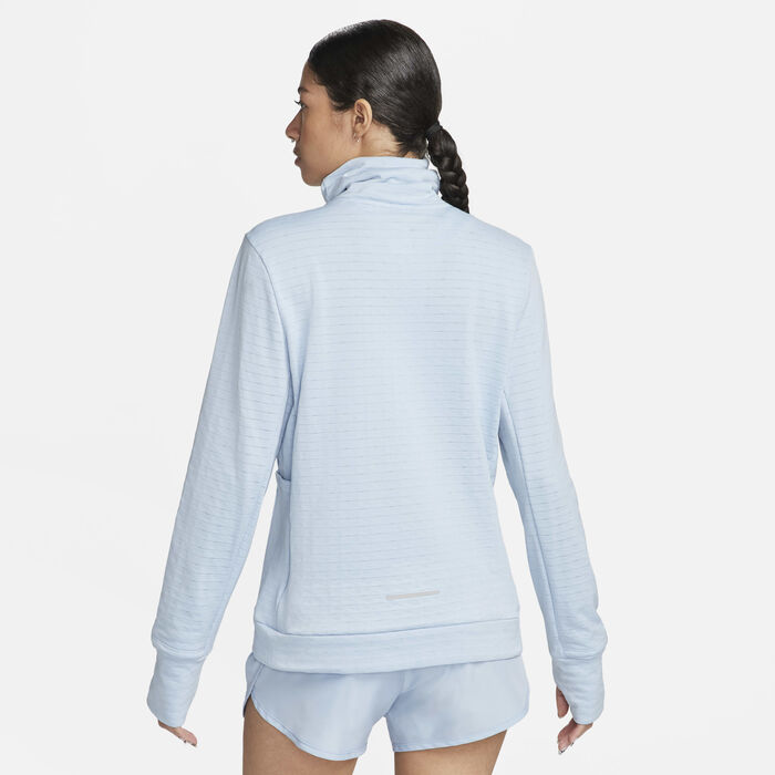 Nike Women's Therma-FIT Swift Element Running Top Blue Nike Women's Therma-FIT Swift Element Running Top Blue image number 1