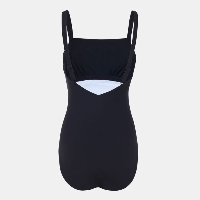 Speedo Women's AmberGlow Shaping One-Piece Swimsuit Black Speedo Women's AmberGlow Shaping One-Piece Swimsuit Black image number 1