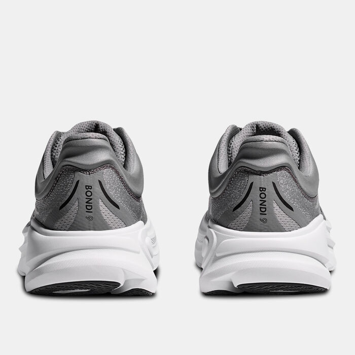 HOKA Men's Bondi 9 Running Shoes Grey HOKA Men's Bondi 9 Running Shoes Grey image number 5