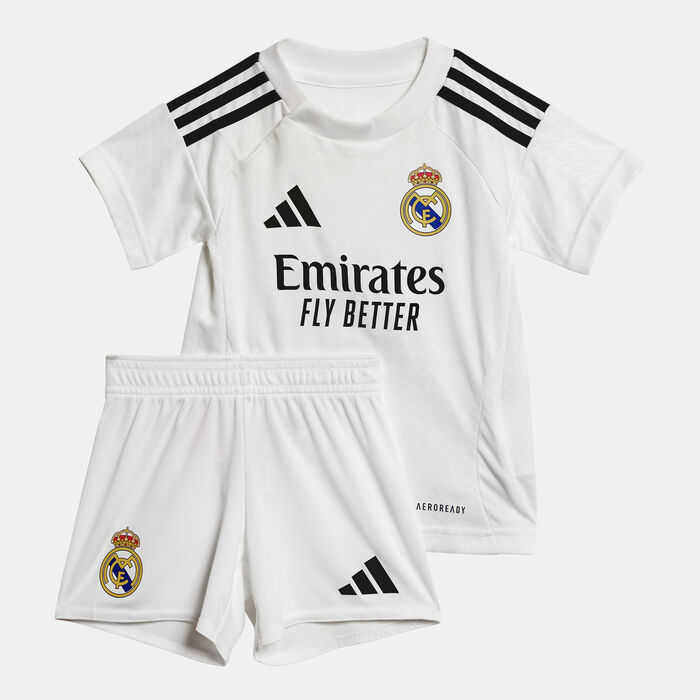 adidas Kids' Real Madrid 24/25 Home Replica Football Kit (Baby and Toddler) White adidas Kids' Real Madrid 24/25 Home Replica Football Kit (Baby and Toddler) White image number 0