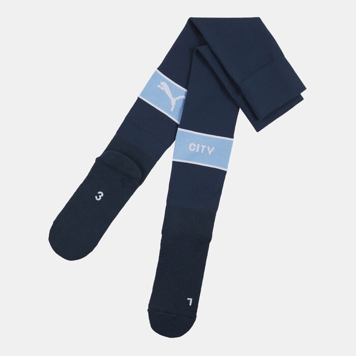 PUMA Men's Manchester City Home Football Over-The-Calf Socks Blue PUMA Men's Manchester City Home Football Over-The-Calf Socks Blue image number 0