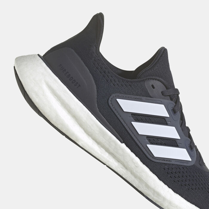 adidas Men's Pureboost 23 Running Shoes Blue adidas Men's Pureboost 23 Running Shoes Blue image number 4