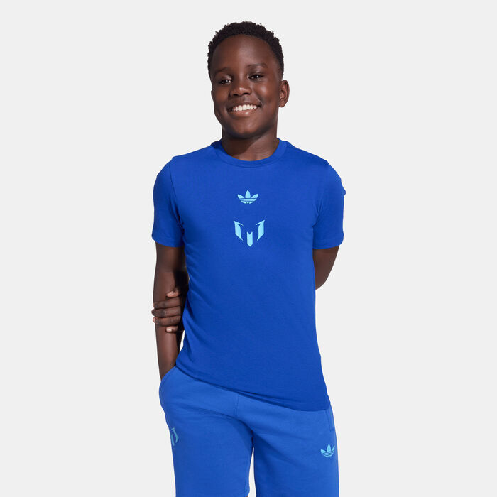 adidas Kids' Messi T-Shirt Blue adidas Kids' Messi T-Shirt Blue image number 0