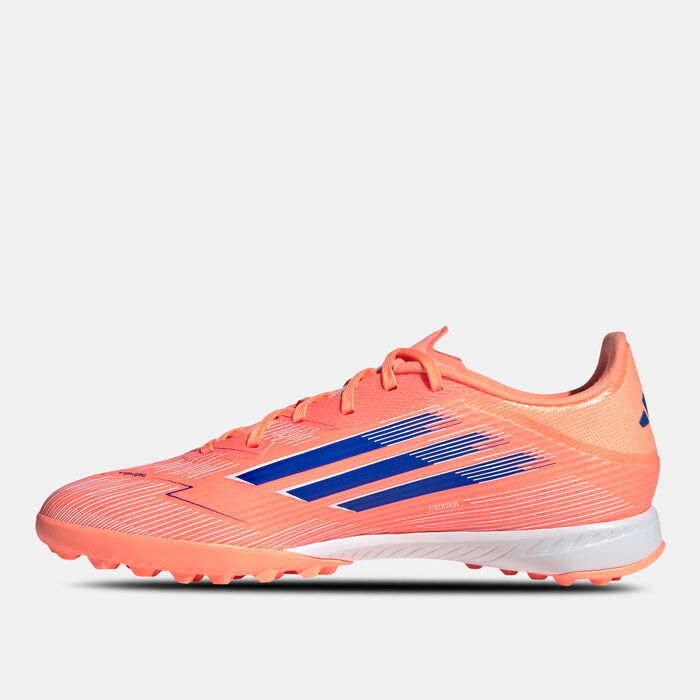 adidas Men's F50 League Turf Ground Football Shoes Orange image number 3