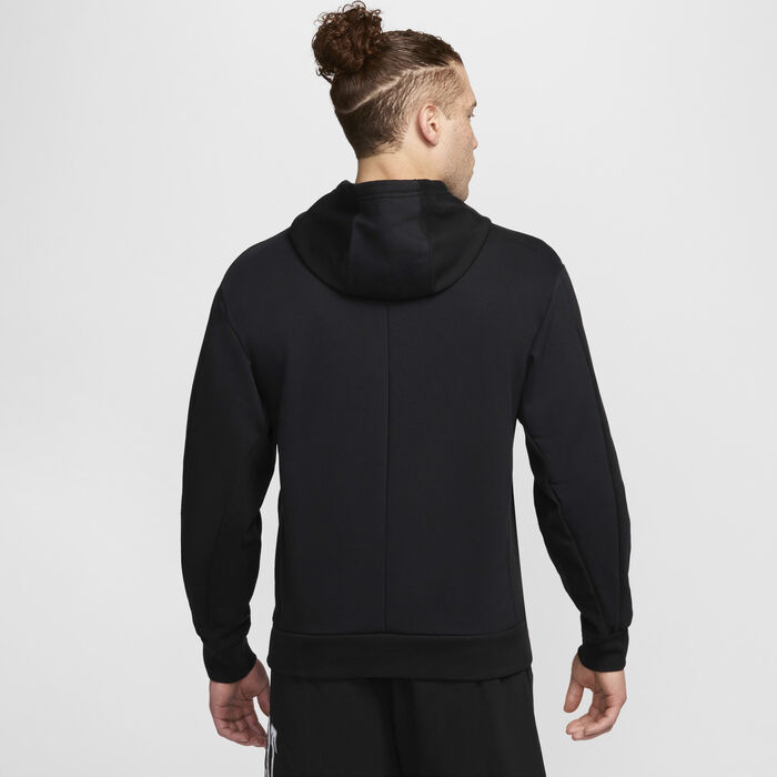 Nike Men's Dri-FIT Fleece Tennis Hoodie Black image number 1