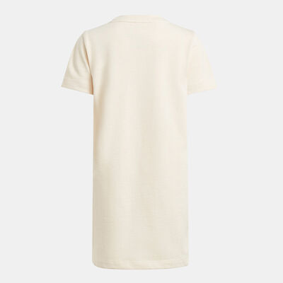 adidas Originals Kids' Floral T-Shirt Dress Beige adidas Originals Kids' Floral T-Shirt Dress Beige