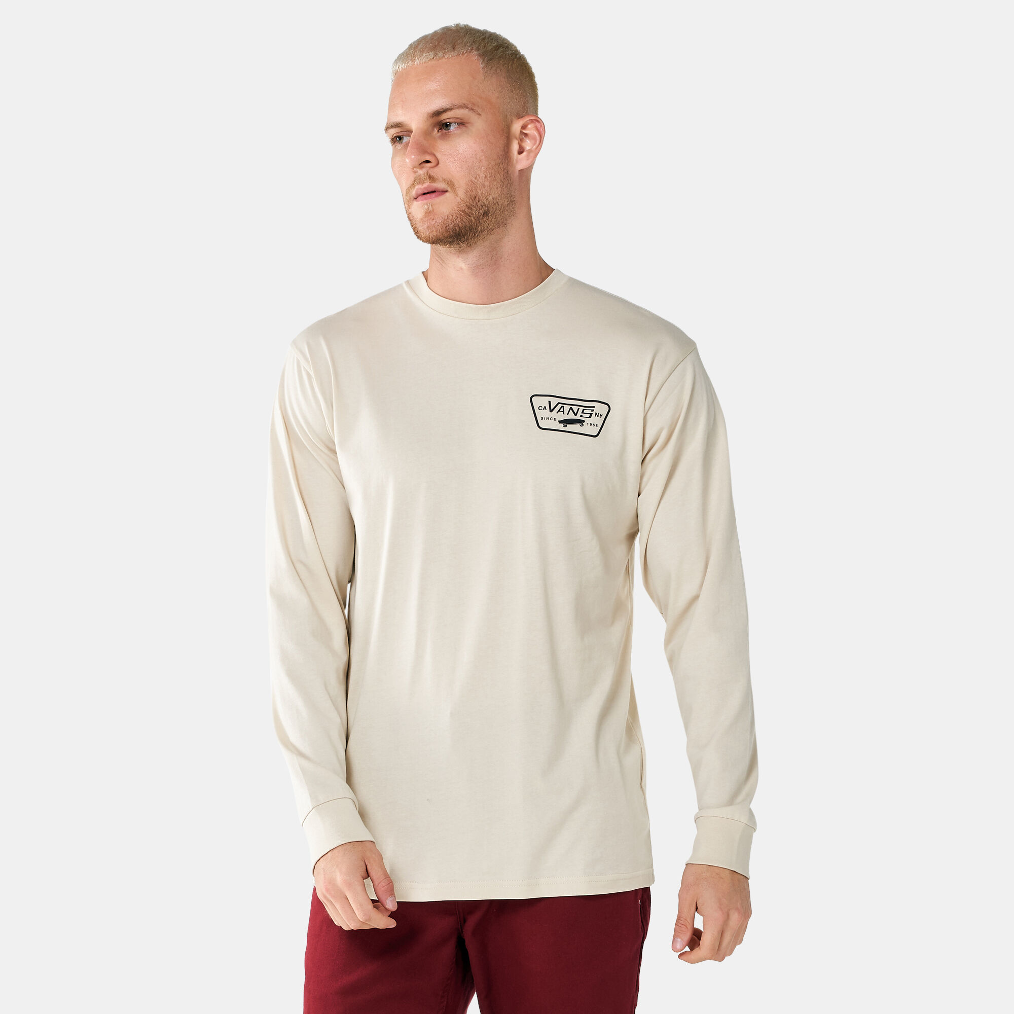 Vans full patch best sale long sleeve t-shirt