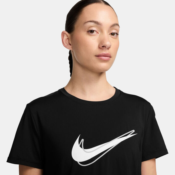 Nike Women's One Swoosh Dri-FIT Running Top Black image number 2