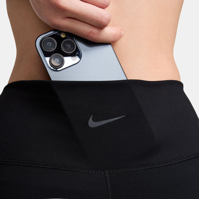 Nike Women's One Cropped Training Leggings Black Nike Women's One Cropped Training Leggings Black image number 3
