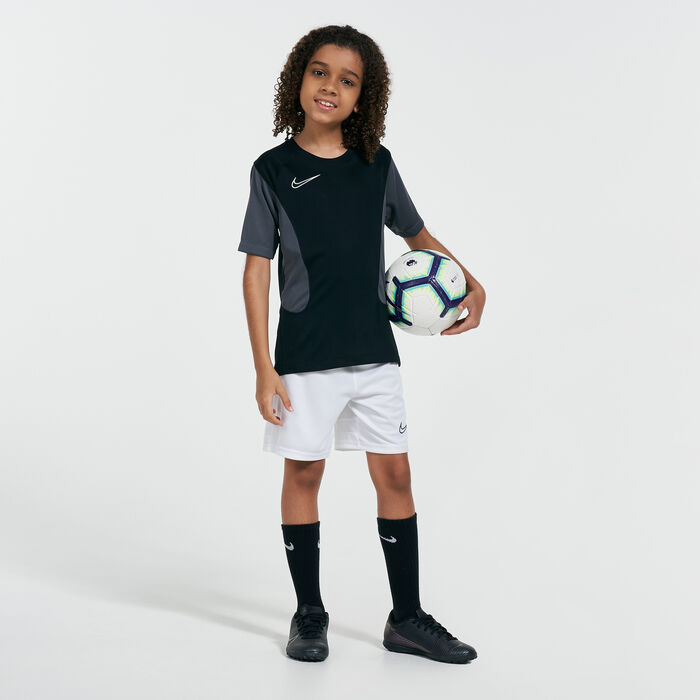 Nike Kids' Dri-FIT Academy Knit Football Shorts (Older Kids) White image number 2
