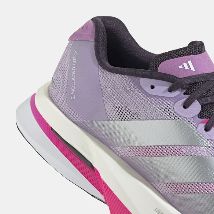 adidas Women's Adizero Boston 13 Shoes Purple adidas Women's Adizero Boston 13 Shoes Purple image number 5