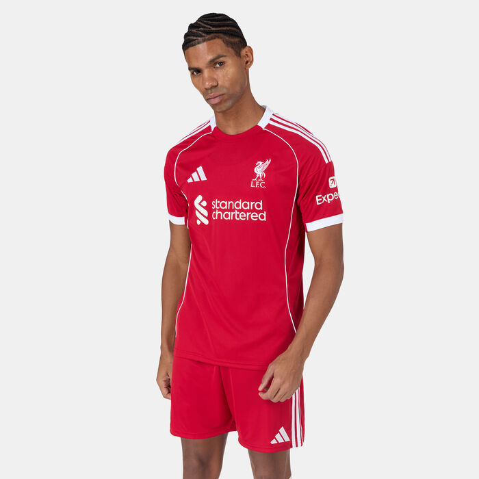 adidas Men's Liverpool 25/26 Home Replica Football Jersey Red adidas Men's Liverpool 25/26 Home Replica Football Jersey Red image number 0