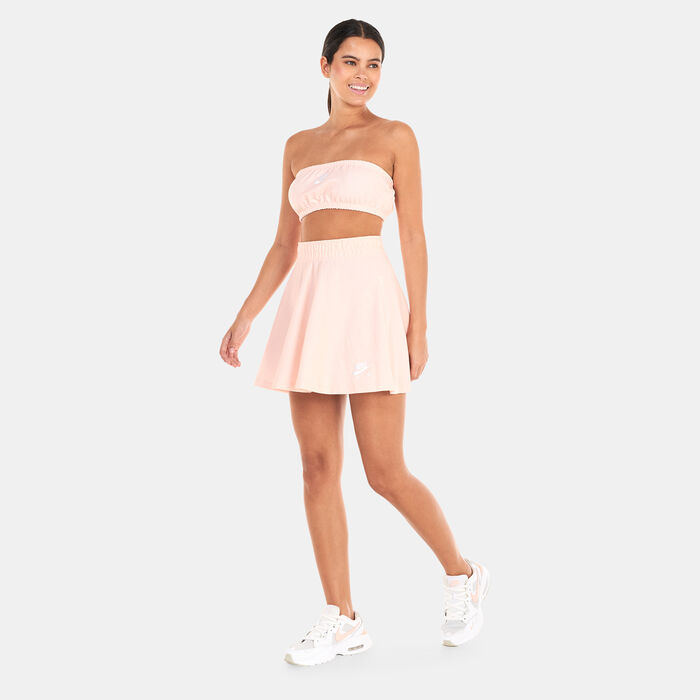 Nike Women's Air Pique Bandeau Top Pink image number 2