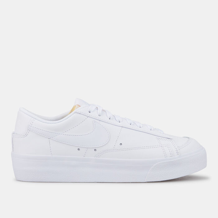 Nike Women's Blazer Low Platform Shoes White Nike Women's Blazer Low Platform Shoes White image number 0